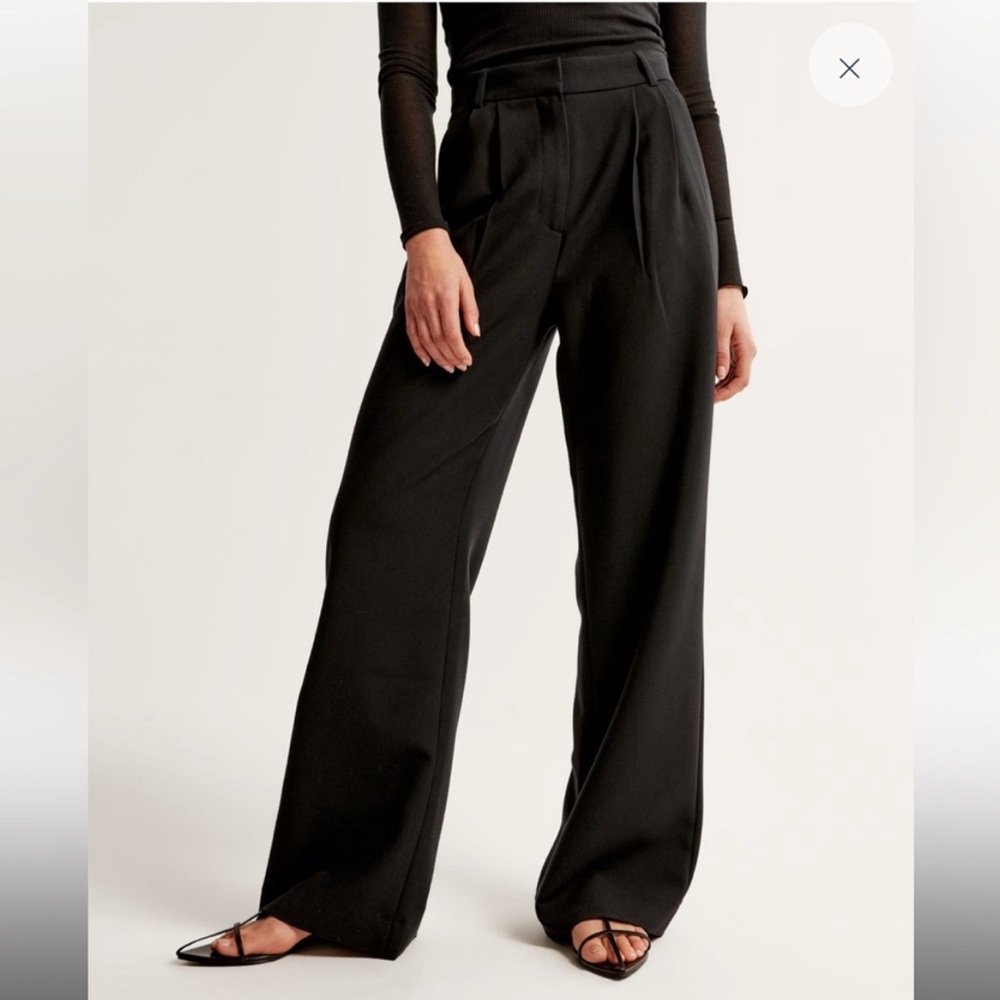 Abercrombie & Fitch Sloane Tailored Trouser Pants Black Size 27 / 4 - Picture 3 of 6